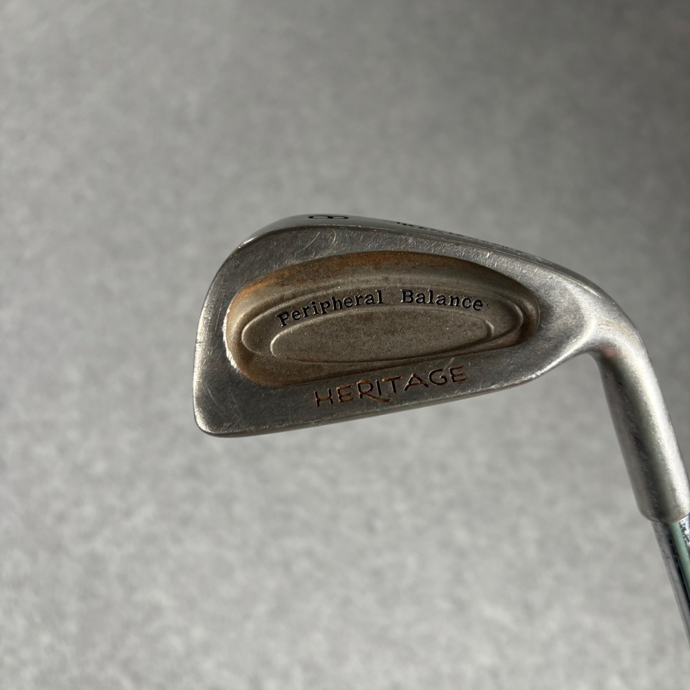 MacGregor Heritage 8 Iron Mens‎ 36.5in Silver Peripheral Balance Steel R-Flex